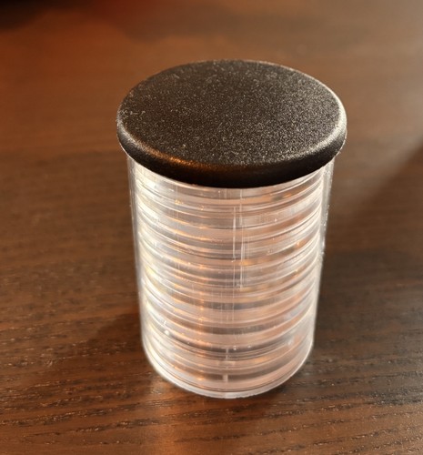 Coin capsules tube 39mm - in,