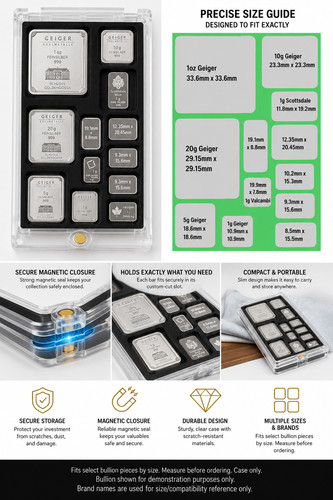 Multi size bullion storage - size,