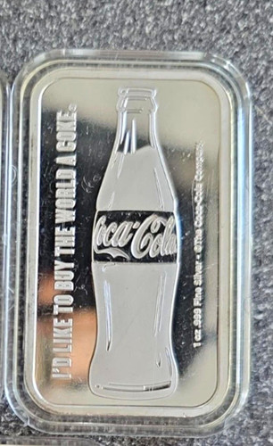 1oz coca cola silver 999 - coca-cola,